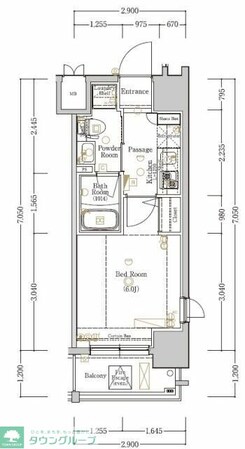 ジーベック平和島の物件間取画像